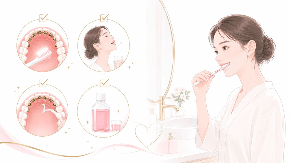 裏側矯正中のキス前に行いたい口腔ケアのチェックリスト