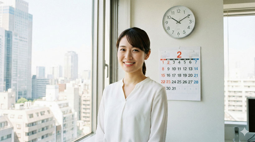 歯列矯正の期間と美しい笑顔のイメージ